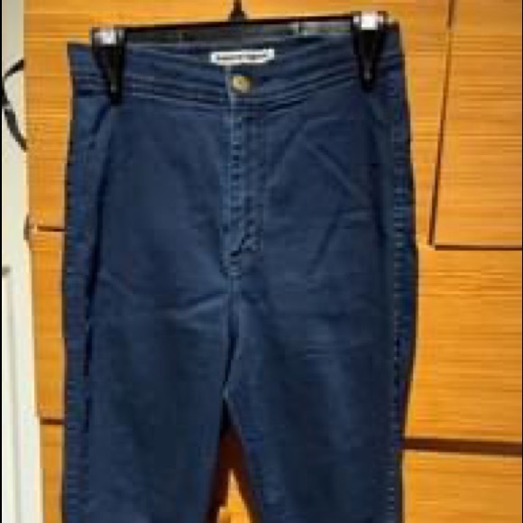 American apparel “easy Jean” dark wash high rise skinny Jean - Picture 4 of 5